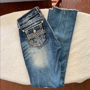 Authentic women’s rock revival straight jeans